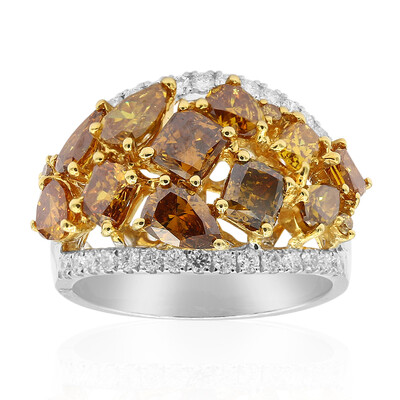 Oranger SI2 Diamant-Goldring (CIRARI)