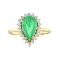 Äthiopischer Smaragd-Goldring (AMAYANI)