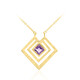 Amethyst-Silberhalskette