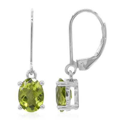 Peridot-Silberohrringe