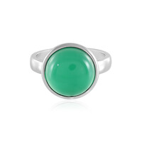 Grüner Onyx-Silberring