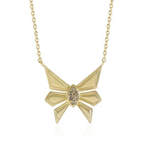 I2 Champagner-Diamant-Silbercollier
