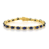 Blauer Stern-Saphir-Silberarmband