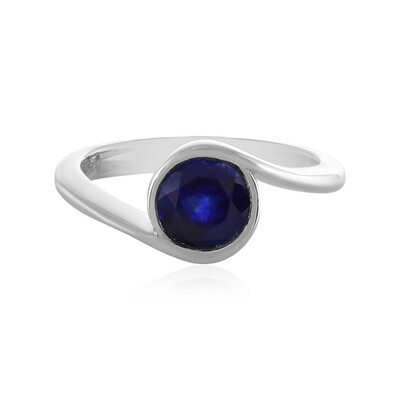 Blauer Madagaskar-Saphir-Silberring