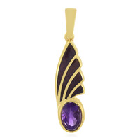 Sambia-Amethyst-Silberanhänger