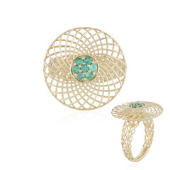 Kolumbianischer Smaragd-Goldring (Ornaments by de Melo)