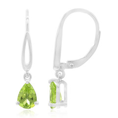 Peridot-Silberohrringe