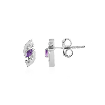 Amethyst-Silberohrringe