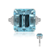 AAA-Brasilianischer Aquamarin-Goldring (CIRARI)