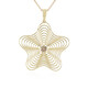 I2 Champagner-Brillant-Goldhalskette (Ornaments by de Melo)