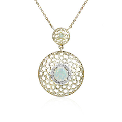 Welo-Opal-Goldcollier (Ornaments by de Melo)
