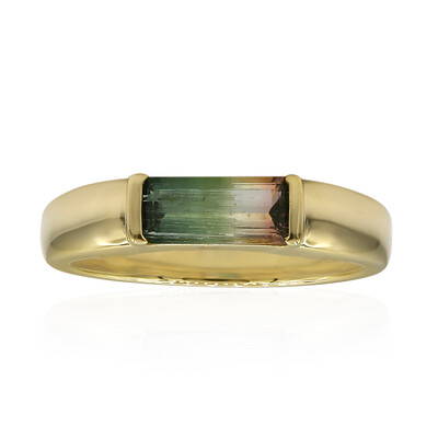 Mehrfarbiger Turmalin-Goldring