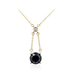 Schwarzer Diamant-Goldcollier (de Melo)