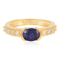 Blauer Madagaskar-Saphir-Silberring