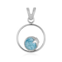 Larimar-Silberanhänger