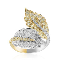 Gelber SI2 Brillant-Goldring (CIRARI)