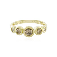 I2 Schokoladen-Brillant-Goldring (KM by Juwelo)