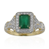 Sambia-Smaragd-Goldring (Adela Gold)