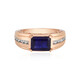 Blauer Madagaskar-Saphir-Goldring