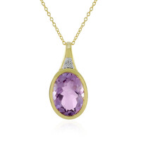 Lavendel-Amethyst-Silberhalskette