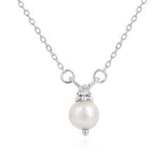 Süßwasserzuchtperlen-Silbercollier