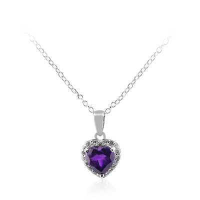 Marokkanischer Amethyst-Silberhalskette