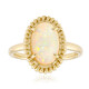Brasilianischer Weißer Opal-Goldring