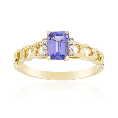 AAA-Tansanit-Goldring (CIRARI)