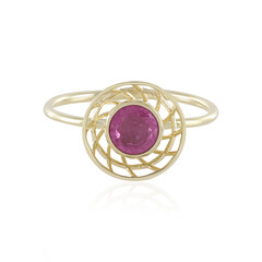 Pinkfarbener Madagaskar-Saphir-Goldring (Ornaments by de Melo)