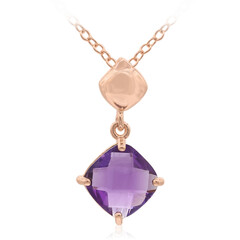 Marokkanischer Amethyst-Silberhalskette