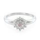 Pinkfarbener Saphir-Silberring