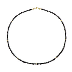 Schwarzer Diamant-Goldhalskette