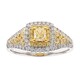 Gelber SI2 Brillant-Goldring (CIRARI)
