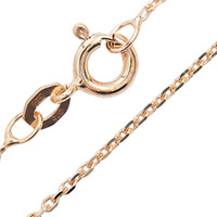375er Gelbgold-Ankerkette diamantiert - 45 cm - 2,1 g
