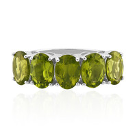 Burmesischer Peridot-Silberring