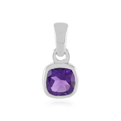 Sambia-Amethyst-Silberanhänger