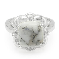 Dendriten-Achat-Silberring