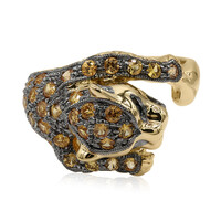 Oranger Saphir-Goldring
