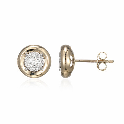 I1 (I) Diamant-Goldohrringe