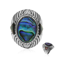 Abalone-Muschel-Silberring (Art of Nature)