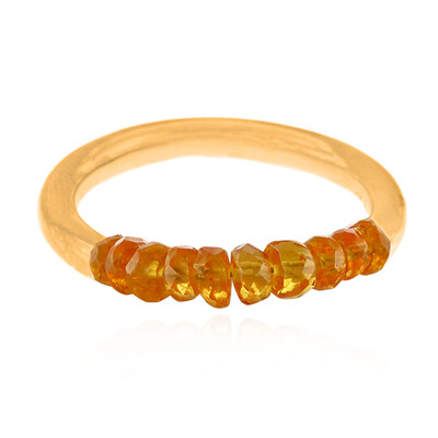 Mandarin-Granat-Silberring