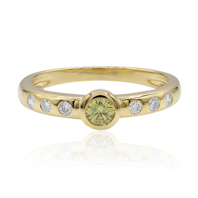 Gelber VS1 Brillant-Goldring (Annette)