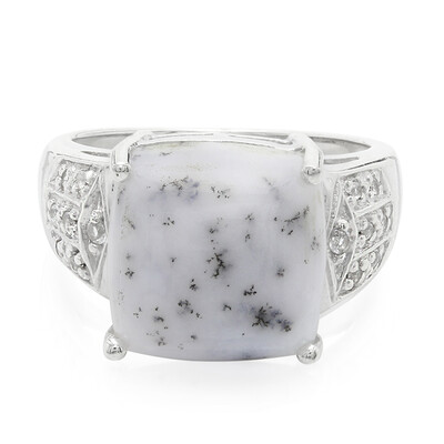 Dendriten-Achat-Silberring