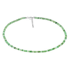 Chrysopras-Silberhalskette