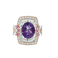 Sambia-Amethyst-Silberring (Dallas Prince Designs)