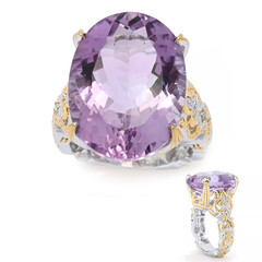 Lavendel-Amethyst-Silberring (Gems en Vogue)