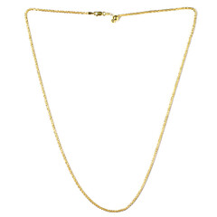 Silber-Margaritakette - 6,78 g - 61 cm - vergoldet