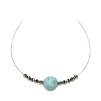 Larimar-Halskette