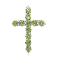 Peridot-Silberanhänger