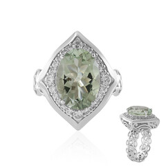 Grüner Amethyst-Silberring (Dallas Prince Designs)
